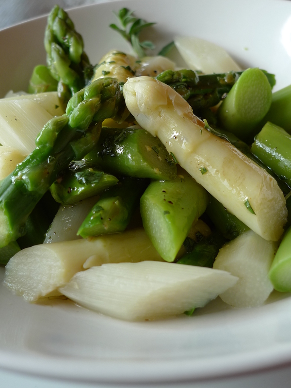 Salat aus grünem und weißem Spargel histaminfrei | histaminfreie ...
