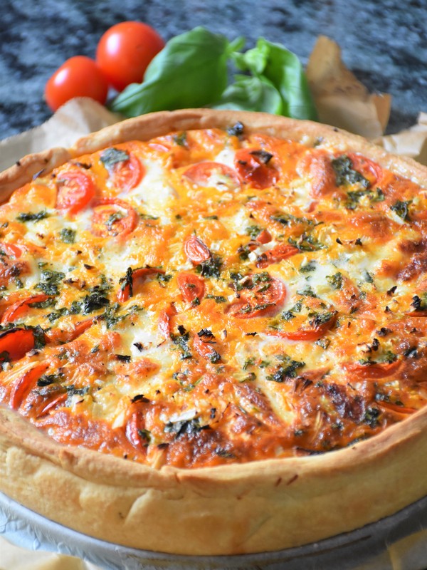Tomaten-Mozzarella-Quiche kochen | kochen Rezepte | Vegetarisches ...