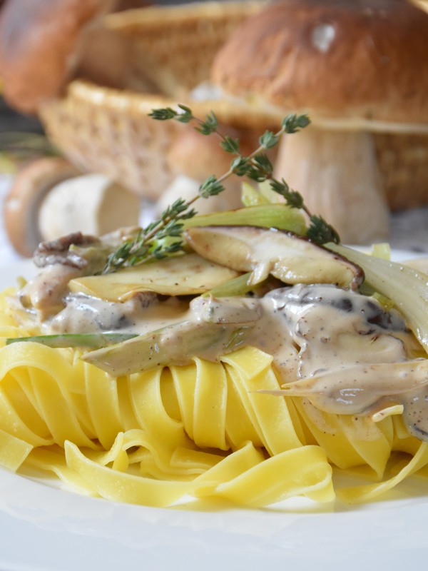 Tagliatelle mit Steinpilzen