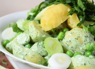 Bärlauch-Kartoffel-Salat kuhmilchfrei
