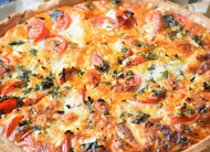 Tomaten-Mozzarella-Quiche laktosearm