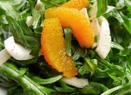 Rucola-Fenchel-Salat mit Orangen caseinfrei