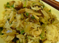 Reis mit gebratenen Pilzen laktosearm
