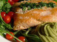 Lachs mit Avocadosauce fructosearm