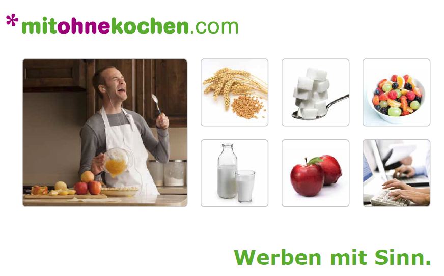 Werben auf www.mitohnekochen.com